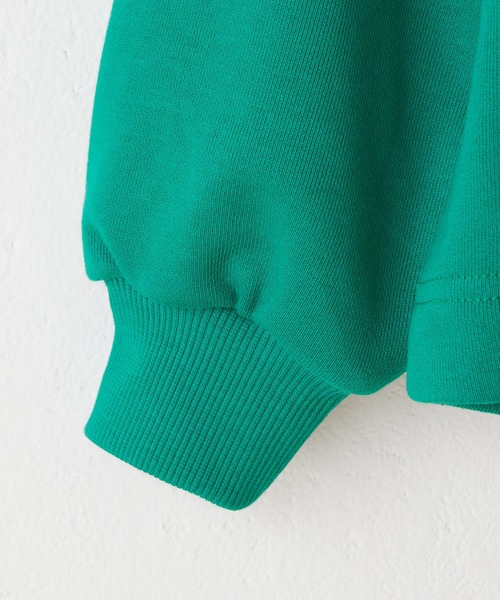 CIAOPANIC TYPY（チャオパニックティピー）の「□【2点セット】ボアベスト×クロップドカレッジプリントスウェット（スウェット・キッズ・チャコールグレー/アイボリー/グリーン・XL/XXL/L/M/S）」の15枚目の写真