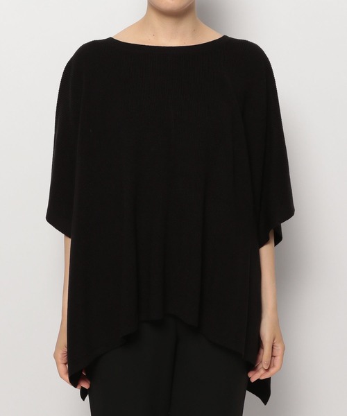 LEPSIM(レプシィム)の「14ゲージ満たされニットポンチョ 294932(ニット/セーター・レディース・ブラック/グレイッシュベージュ/ブラウン/グリーン/ボルドー・FREE)」の22枚目の写真