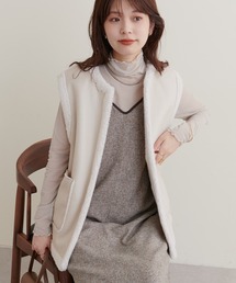 natural couture | 2022AWアイテム/秋冬には欠かせないボアアイテム リバーシブルベスト(ベスト)