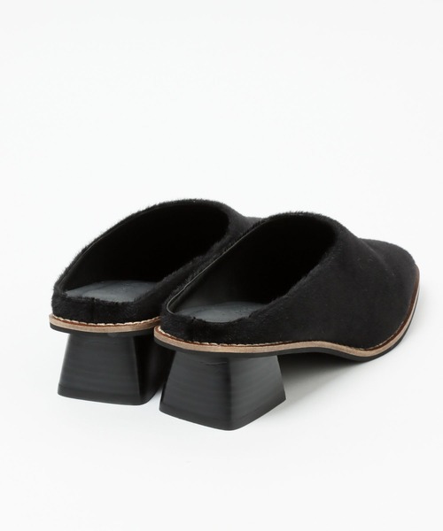 A part by（アパートバイ）の「アニマルヒールサボ　124926（スリッポン・レディース・ブラック/ベージュ系その他・MEDIUM/LARGE）」の8枚目の写真