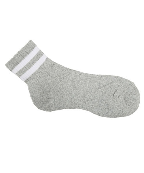 THE SOX（ザ ソックス）の「THESOX(ザソックス)2本ラインソックス（ソックス/靴下・メンズ・グレー/ホワイト/ブラック・FREE）」の3枚目の写真