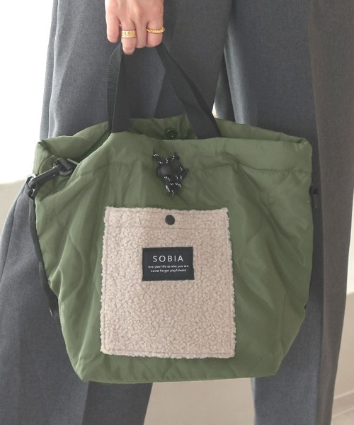 DONOBAN（ドノバン）の「キルトボアドロストショルダー（ショルダーバッグ・レディース・ブラック/グレー/カーキ・FREE）」の3枚目の写真