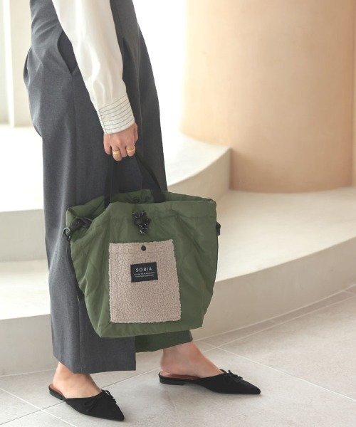 DONOBAN（ドノバン）の「キルトボアドロストショルダー（ショルダーバッグ・レディース・ブラック/グレー/カーキ・FREE）」の15枚目の写真