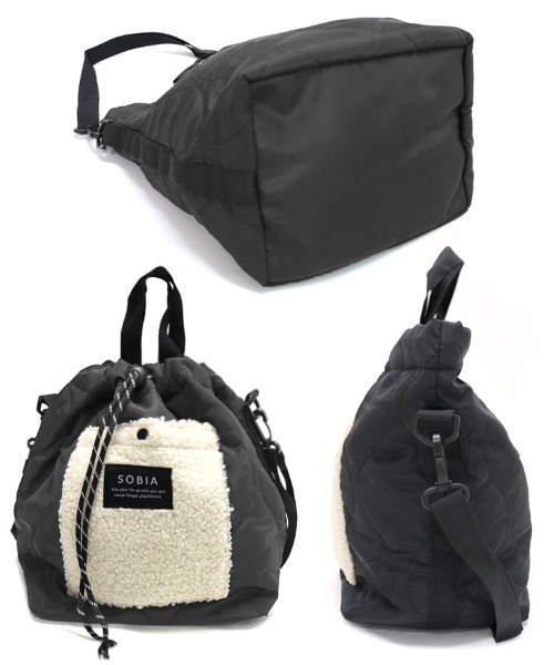 DONOBAN（ドノバン）の「キルトボアドロストショルダー（ショルダーバッグ・レディース・ブラック/グレー/カーキ・FREE）」の16枚目の写真