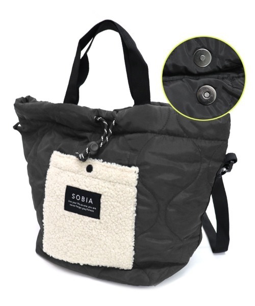 DONOBAN（ドノバン）の「キルトボアドロストショルダー（ショルダーバッグ・レディース・ブラック/グレー/カーキ・FREE）」の22枚目の写真