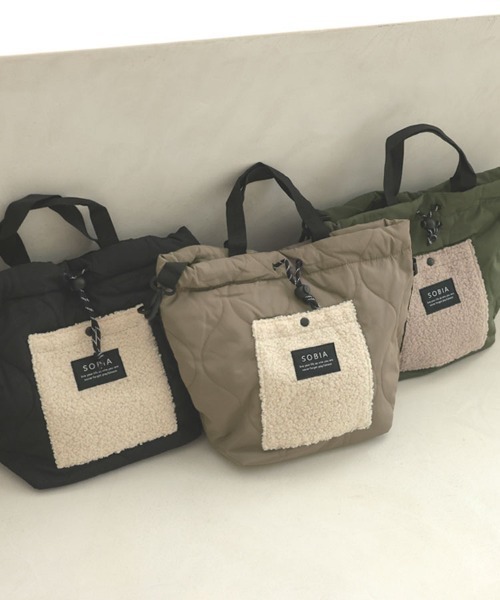 DONOBAN（ドノバン）の「キルトボアドロストショルダー（ショルダーバッグ・レディース・ブラック/グレー/カーキ・FREE）」の8枚目の写真