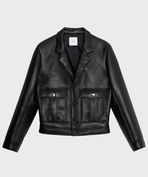 MUKAI | SHORT LEATHER BLOUSON/ショートレザーブルゾン(ブルゾン)