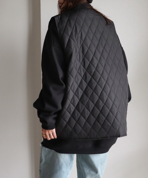 COURO（コウロ）の「ダイヤキルトエコダウンベスト（ダウンベスト・レディース・ブラック/カーキ・FREE）」の5枚目の写真