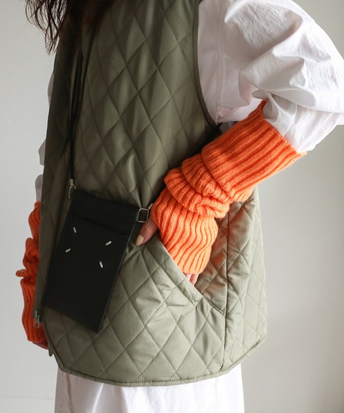 COURO（コウロ）の「ダイヤキルトエコダウンベスト（ダウンベスト・レディース・ブラック/カーキ・FREE）」の14枚目の写真