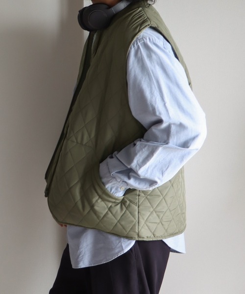 COURO（コウロ）の「ダイヤキルトエコダウンベスト（ダウンベスト・レディース・ブラック/カーキ・FREE）」の19枚目の写真