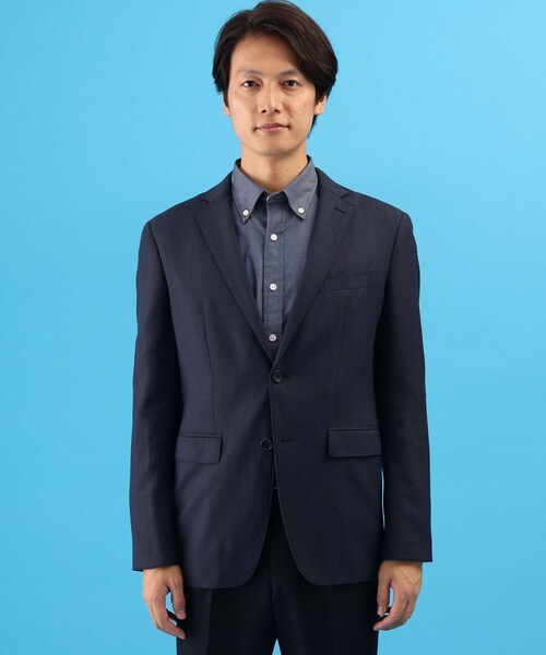 TAKEO KIKUCHI(タケオキクチ)の「◆AVANT(R)MOVE 4WAYバーズアイ ジャケット/ セットアップ対応(スーツジャケット・メンズ・ネイビー・02/03/04)」の3枚目の写真