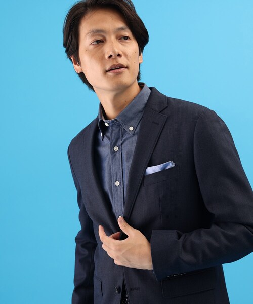TAKEO KIKUCHI(タケオキクチ)の「◆AVANT(R)MOVE 4WAYバーズアイ ジャケット/ セットアップ対応(スーツジャケット・メンズ・ネイビー・02/03/04)」の16枚目の写真