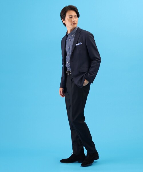 TAKEO KIKUCHI(タケオキクチ)の「◆AVANT(R)MOVE 4WAYバーズアイ ジャケット/ セットアップ対応(スーツジャケット・メンズ・ネイビー・02/03/04)」の18枚目の写真