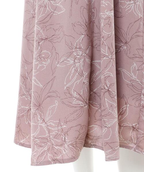 INGNI（イング）の「フリルカラー花柄／ワンピース（ワンピース・レディース・アイボリー/モカ・M）」の9枚目の写真