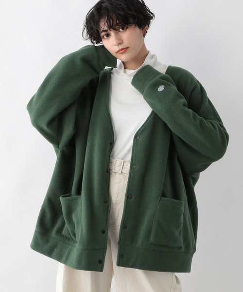 DISCUS(ディスカス)の「DISCUS/フリースカーディガン(カーディガン/ボレロ・メンズ・グリーン/ブラック・LARGE/X-LARGE)」の1枚目の写真