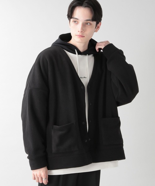 DISCUS(ディスカス)の「DISCUS/フリースカーディガン(カーディガン/ボレロ・メンズ・グリーン/ブラック・LARGE/X-LARGE)」の15枚目の写真