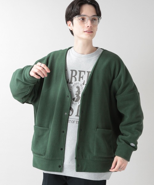 DISCUS(ディスカス)の「DISCUS/フリースカーディガン(カーディガン/ボレロ・メンズ・グリーン/ブラック・LARGE/X-LARGE)」の7枚目の写真