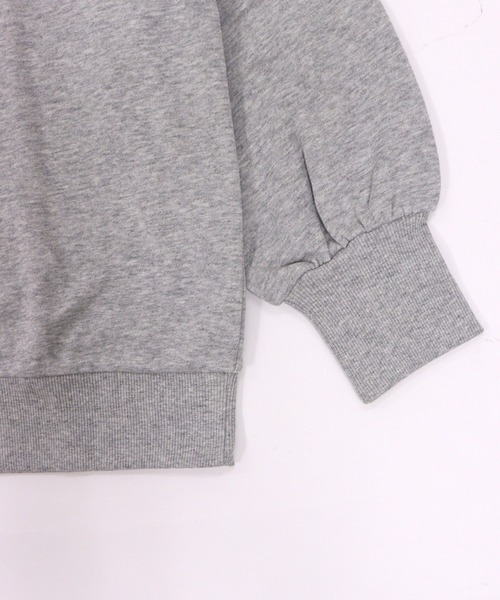 GIORDANO（ジョルダーノ）の「[ GIORDANO ]スタンドハーフジップ裏毛スウェット（スウェット・レディース・カーキ/グレー・MEDIUM/LARGE）」の5枚目の写真