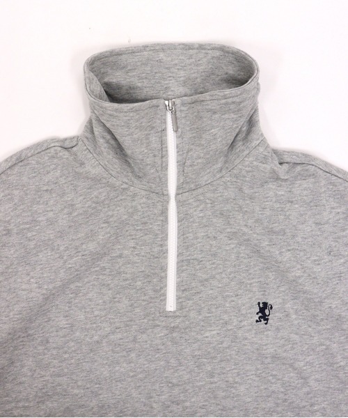 GIORDANO（ジョルダーノ）の「[ GIORDANO ]スタンドハーフジップ裏毛スウェット（スウェット・レディース・カーキ/グレー・MEDIUM/LARGE）」の6枚目の写真