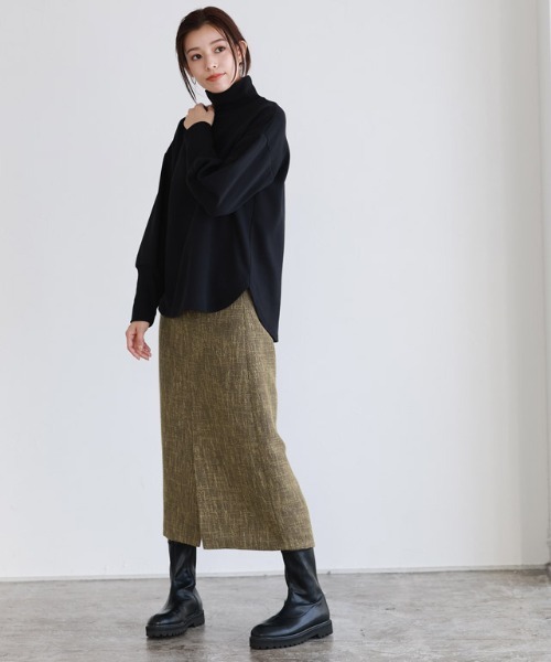 Pierrot(ピエロ)の「ツイードIラインスカート(スカート・レディース・ブラック/ブラウン・M/L)」の20枚目の写真