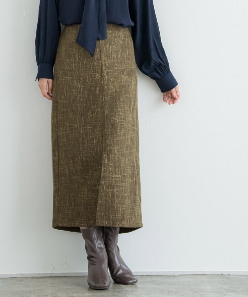 Pierrot(ピエロ)の「ツイードIラインスカート(スカート・レディース・ブラック/ブラウン・M/L)」の21枚目の写真