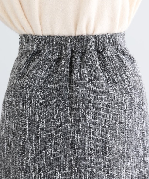 Pierrot(ピエロ)の「ツイードIラインスカート(スカート・レディース・ブラック/ブラウン・M/L)」の3枚目の写真