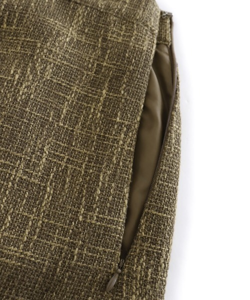 Pierrot(ピエロ)の「ツイードIラインスカート(スカート・レディース・ブラック/ブラウン・M/L)」の8枚目の写真