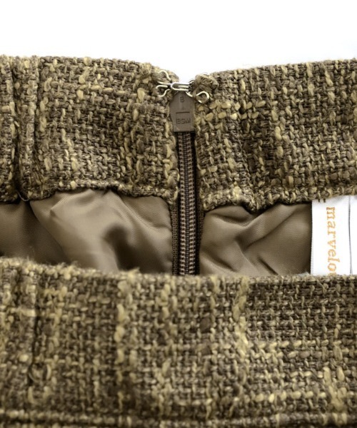 Pierrot(ピエロ)の「ツイードIラインスカート(スカート・レディース・ブラック/ブラウン・M/L)」の9枚目の写真