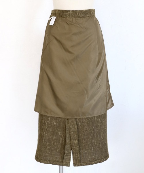 Pierrot(ピエロ)の「ツイードIラインスカート(スカート・レディース・ブラック/ブラウン・M/L)」の10枚目の写真