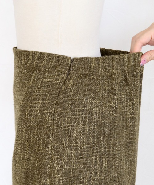 Pierrot(ピエロ)の「ツイードIラインスカート(スカート・レディース・ブラック/ブラウン・M/L)」の11枚目の写真