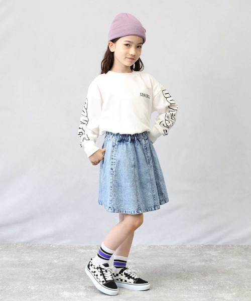 MPS（エムピーエス）の「【MPS】フレアスカート（スカート・キッズ・ライトインディゴブルー/ダークインディゴブルー/ブラック・120/130/140/150/105）」の6枚目の写真