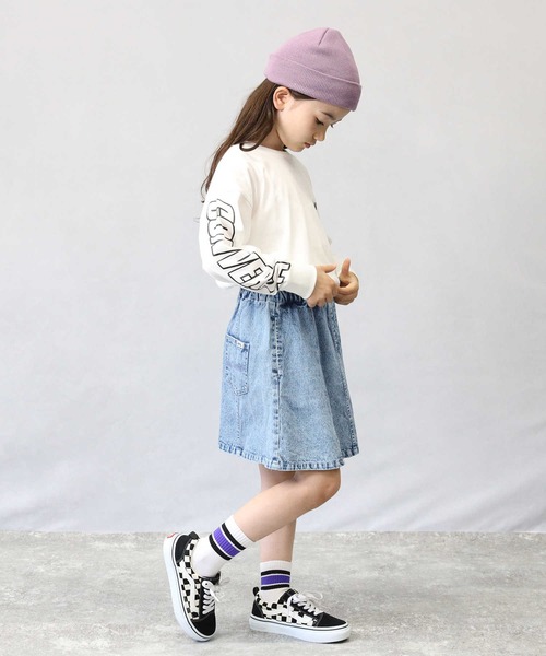 MPS（エムピーエス）の「【MPS】フレアスカート（スカート・キッズ・ライトインディゴブルー/ダークインディゴブルー/ブラック・120/130/140/150/105）」の7枚目の写真