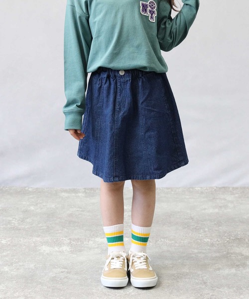 MPS（エムピーエス）の「【MPS】フレアスカート（スカート・キッズ・ライトインディゴブルー/ダークインディゴブルー/ブラック・120/130/140/150/105）」の17枚目の写真