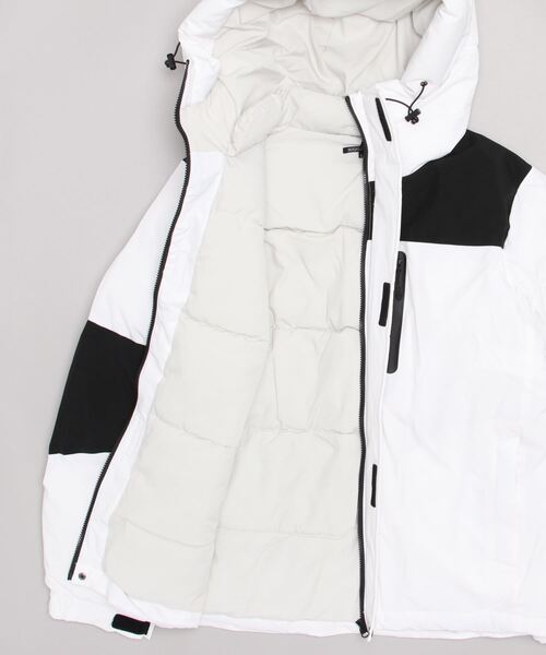 ANPAS（アンパス）の「Color Switching Design Hooded Eco Down Jacket/切替 エコダウン フードジャケット レディース メンズ 防風 撥水 ストレッチ（ダウンジャケット/コート・メンズ・ブラック/ホワイト/レッド/カーキ/グレイッシュベージュ/チャコールグレー/グレイッシュブルー/レッド系その他/ブラック系その他/ベージュ系その他/ホワイト系その他・L/M/LL）」の14枚目の写真