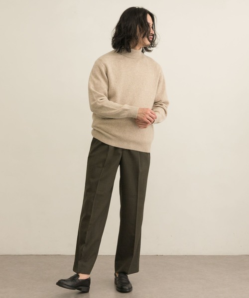 URBAN RESEARCH（アーバンリサーチ）の「ヤクウールタートルネックニット（ニット/セーター・メンズ・ナチュラル/チャコールグレー/ブラウン・LARGE/SMALL/MEDIUM）」の4枚目の写真
