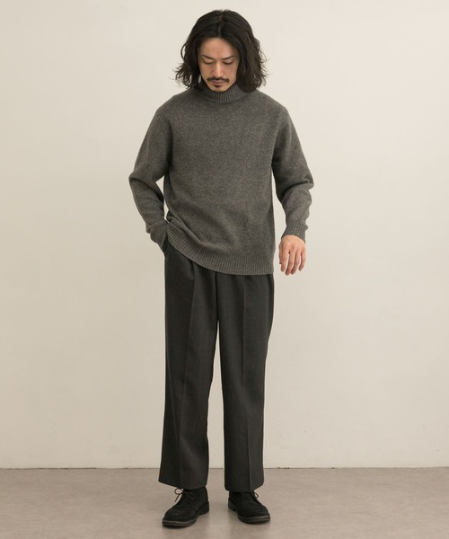 URBAN RESEARCH（アーバンリサーチ）の「ヤクウールタートルネックニット（ニット/セーター・メンズ・ナチュラル/チャコールグレー/ブラウン・LARGE/SMALL/MEDIUM）」の12枚目の写真
