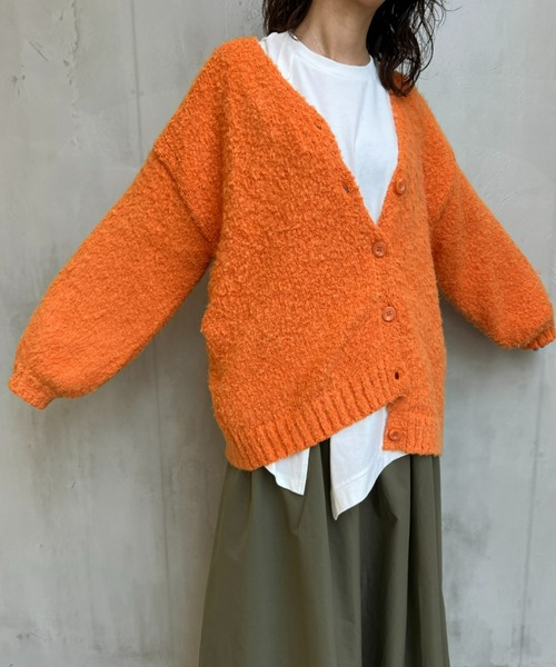 y/m(イム)の「ブークレカーディガン(カーディガン/ボレロ・レディース・ブラック/ブルー/ピンク/グリーン/オレンジ・FREE)」の13枚目の写真