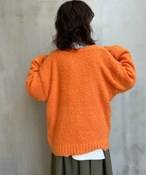 y/m(イム)の「ブークレカーディガン(カーディガン/ボレロ・レディース・ブラック/ブルー/ピンク/グリーン/オレンジ・FREE)」の19枚目の写真