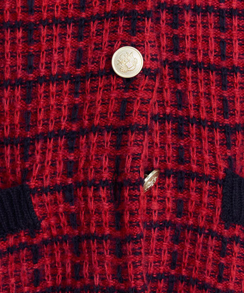 fredy emue(フレディエミュ)の「ツイードニット Vネックカーディガン(カーディガン/ボレロ・レディース・ブラック/レッド/グリーン・38)」の13枚目の写真