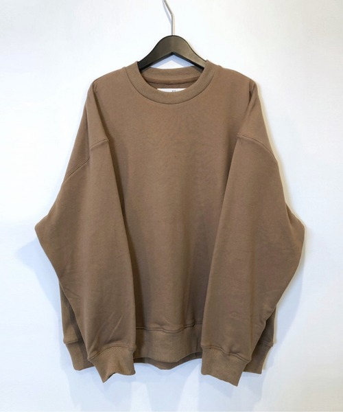 Alil(アリル)の「【Alil】アリル 裏毛 ビッグ シルエット クルーネック スウェット プルオーバー 大人カジュアル(スウェット・メンズ・ブラック/杢グレー/グレイッシュベージュ/オフホワイト/ブラウン・LARGE/MEDIUM/SMALL)」の4枚目の写真