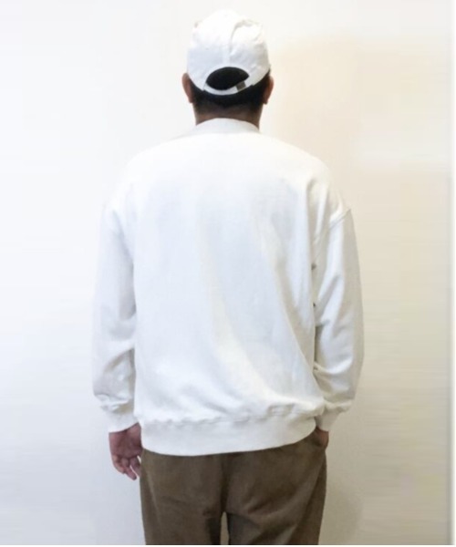 Alil(アリル)の「【Alil】アリル 裏毛 ビッグ シルエット クルーネック スウェット プルオーバー 大人カジュアル(スウェット・メンズ・ブラック/杢グレー/グレイッシュベージュ/オフホワイト/ブラウン・LARGE/MEDIUM/SMALL)」の8枚目の写真