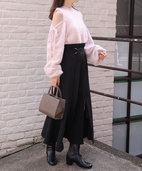 one after another NICE CLAUP（ワンアフターアナザーナイスクラップ）の「フロントスリットマーメイドスカート（スカート・レディース・アイボリー/ブラック系その他/チェック/ブラック・SMALL/MEDIUM）」の7枚目の写真