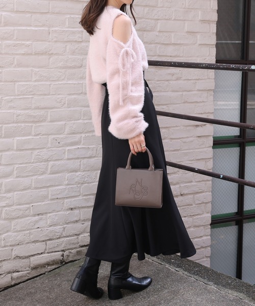 one after another NICE CLAUP（ワンアフターアナザーナイスクラップ）の「フロントスリットマーメイドスカート（スカート・レディース・アイボリー/ブラック系その他/チェック/ブラック・SMALL/MEDIUM）」の22枚目の写真