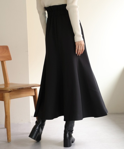 one after another NICE CLAUP（ワンアフターアナザーナイスクラップ）の「フロントスリットマーメイドスカート（スカート・レディース・アイボリー/ブラック系その他/チェック/ブラック・SMALL/MEDIUM）」の11枚目の写真