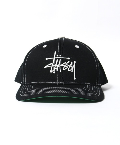 STUSSY（ステューシー）の「STUSSY/ステューシー BASIC STRUCTURED LOW PRO CAP ロゴキャップ（キャップ・メンズ・ネイビー/ブラック・FREE）」の2枚目の写真