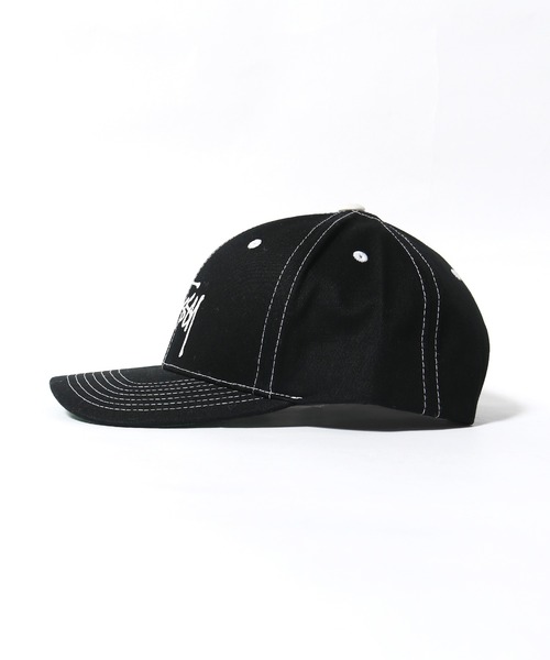 STUSSY（ステューシー）の「STUSSY/ステューシー BASIC STRUCTURED LOW PRO CAP ロゴキャップ（キャップ・メンズ・ネイビー/ブラック・FREE）」の4枚目の写真