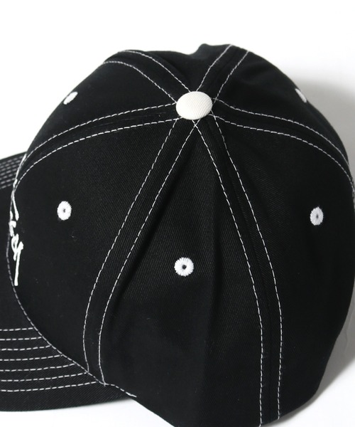 STUSSY（ステューシー）の「STUSSY/ステューシー BASIC STRUCTURED LOW PRO CAP ロゴキャップ（キャップ・メンズ・ネイビー/ブラック・FREE）」の8枚目の写真