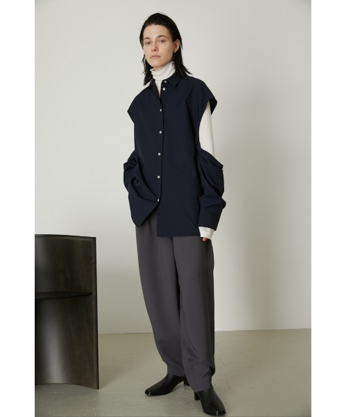 RIM.ARK（リムアーク）の「Arm open SH（シャツ/ブラウス・レディース・ネイビー/イエロー/ホワイト・FREE）」の9枚目の写真