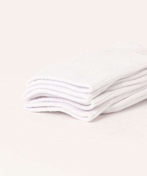 GIORDANO（ジョルダーノ）の「[GIORDANO] 2パックレギュラーカラーソックス（２足セット）（ソックス/靴下・レディース・ホワイト・LARGE）」の2枚目の写真