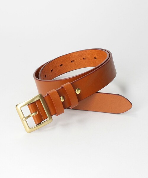 MONKEY TIME（モンキータイム）の「レザー ベルト 35mm幅（ベルト・メンズ・ブラウン/ブラック・FREE）」の3枚目の写真